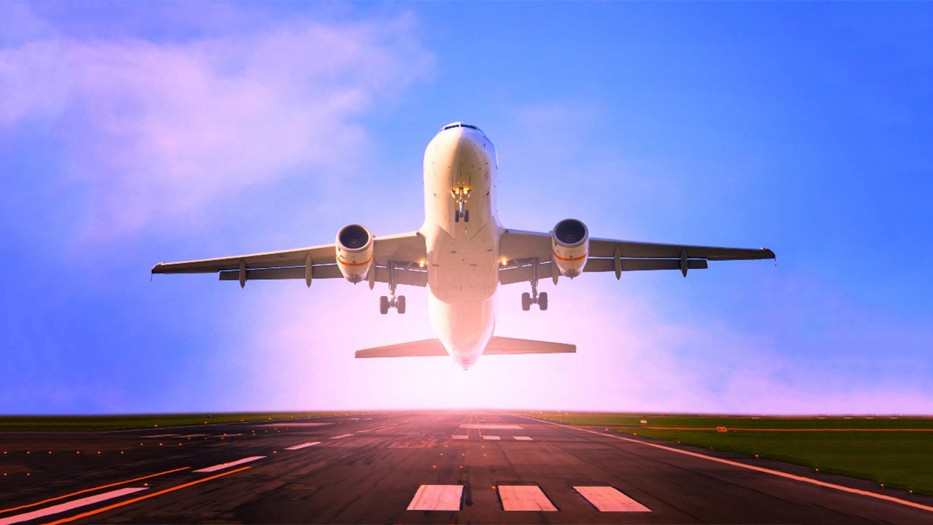 طائرة في السماء